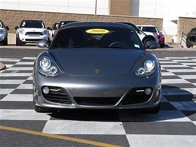 Porsche : Cayman 2dr Coupe S 2 dr coupe s low miles manual gasoline 3.4 l flat 6 cyl meteor grey metallic