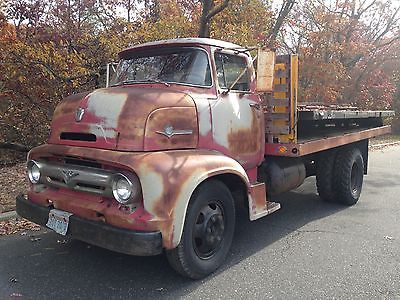 Ford : Other Custom Cab 1956 ford cabover coe c 600 all original montana truck runs excellent cab over