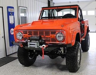 Ford : Bronco 1976 frame up resto mod custom convertible 351 crate engine 4 bbl edelbrock