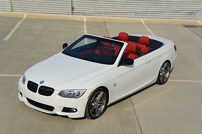 BMW : 3-Series 335is Convertible 69 k msrp 1 owner 19 navigation sport white red dinan auto m 3 keyless go m