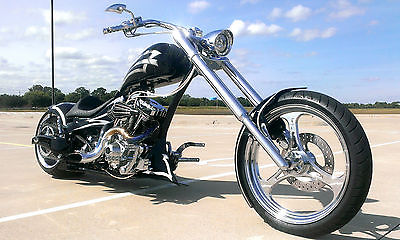 Custom Built Motorcycles : Chopper 2006 raven custom chopper w over 50 k invested