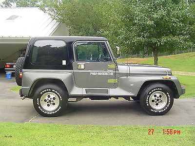Jeep : Wrangler Renegade Sport Utility 2-Door 1991 jeep wrangler renegade sport utility 2 door 4.0 l