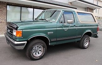 Ford : Bronco XLT 1989 bronco 302 v 8 new automatic trans a c cruise power windows green xlt