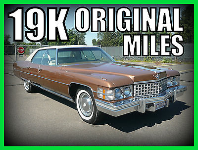 Cadillac : DeVille Base Hardtop 4-Door 1974 cadillac deville with 19 000 original miles