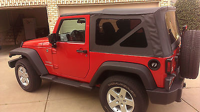 Jeep : Wrangler Rubicon Sport Utility 2-Door 2012 jeep wrangler flame red only 7 k miles loaded manual