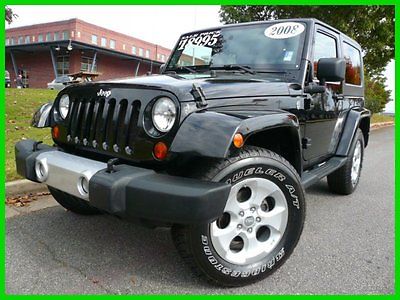 Jeep : Wrangler SAHARA 2-DOOR DUAL TOPS AUTO WE FINANCE! 3.8 l automatic cloth hardtop soft top tow pkg one owner clean carfax