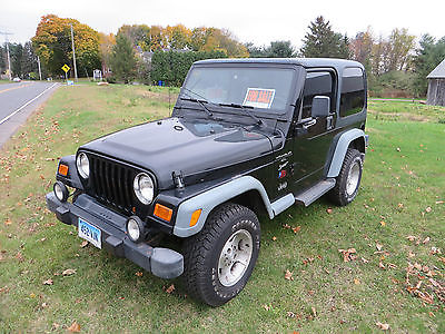 Jeep : Wrangler Sport Sport Utility 2-Door 2000 jeep wrangler sport suv 2 door 4.0 l i 6 runs great