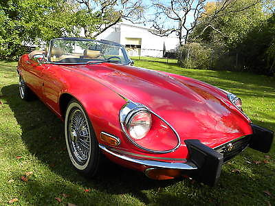 Jaguar : E-Type Roadster 1974 jaguar xke roadster automatic airconditioning wire wheels great