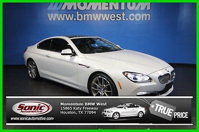 BMW : 6-Series CERTIFIED Navigation Camera Premium Sound Package 2012 i used certified turbo 4.4 l v 8 32 v automatic rwd coupe heated seats
