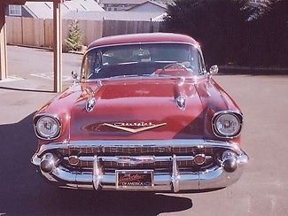 Chevrolet : Bel Air/150/210 Post 1957 chevy bel air 2 door post 383 stroker 465 hp v 8 turn key trophy winner