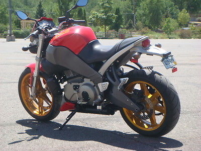 Buell : Lightning 2004 buell xb 12 s red snap with gold wheels has race module h d tune air filter