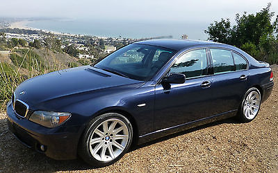 BMW : 7-Series Base Sedan 4-Door 2006 bmw 750 i v 8 360 hp luxury sport pkg blue beige looks new pampered nice
