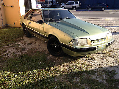 Ford : Mustang LX 1991 ford mustang lx 5.0 foxbody project car no reserve holley carb engine
