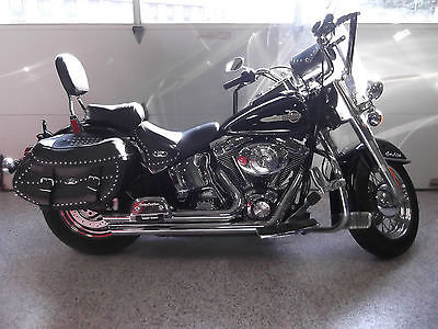 Harley-Davidson : Softail 2004 harley davidson heritage softail classic fuel injected flstci low miles