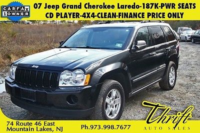 Jeep : Grand Cherokee Laredo 07 jeep grand cherokee laredo 187 k pwr seats cd player 4 x 4 finance price only