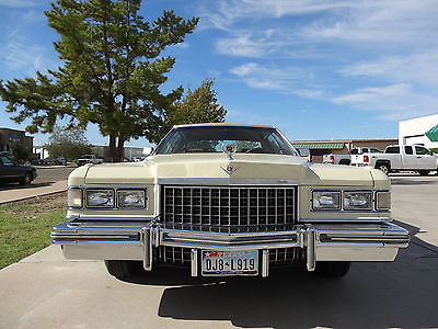 Cadillac : DeVille De ville 1976 cadillac sedan de ville one owner and well maintained with window sticker