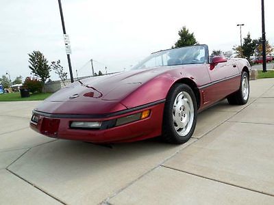 Chevrolet : Corvette convertible 1990 chevrolet corvette convertible only 84 k original miles free shipping in usa