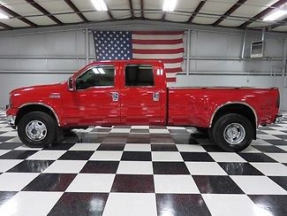 Ford : F-350 XLT 4x4 Diesel Dually Red Crew Cab 6.0 Power Stroke Diesel Warranty Financing Leather Extra's Exhaust