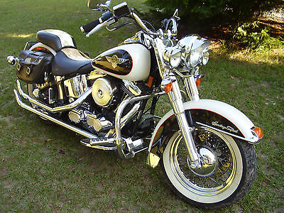 Harley-Davidson : Softail 1993 harley davidson nostalgia flstn moo glide no reserve