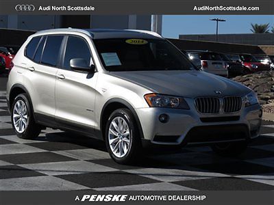BMW : X3 AWD, ONE OWNER, WARRANTY, 2014 x 3 8 k miles leather style interior navi heated seats pano roof financing