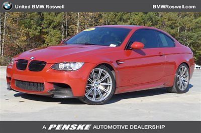 BMW : 3-Series M3 M3 3 Series Low Miles 2 dr Coupe Manual Gasoline 4.0L 8 Cyl RED