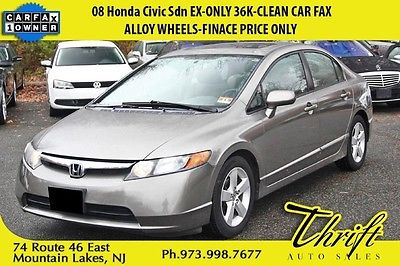 Honda : Civic EX 08 honda civic sdn ex only 36 k clean car fax alloy wheels finace price only