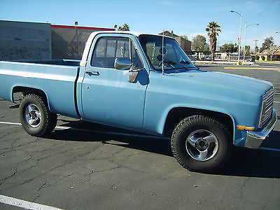 Chevrolet : C-10 C10 83 chevy c 10 recently rebuilt transmission runs and drives great nice patina