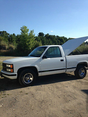 Chevrolet : Other Pickups white/ black/ lime green  1993 chevy 454 ss pick up truck