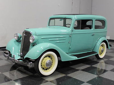 Chevrolet : Other Coach NEATLY RESTORED '35, STEEL BODY, TURQUOISE RESPRAY, 12 VOLT, INLINE 6, 3-SPEED