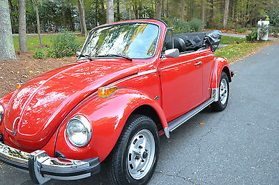 Volkswagen : Beetle - Classic Convertible 1978 vw superbeetle convertible 81 k original miles in excellent condition