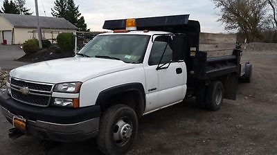 Chevrolet : Silverado 3500 Base Cab & Chassis 2-Door 2005 chevrolet 3500 dump 4 x 4 western plow