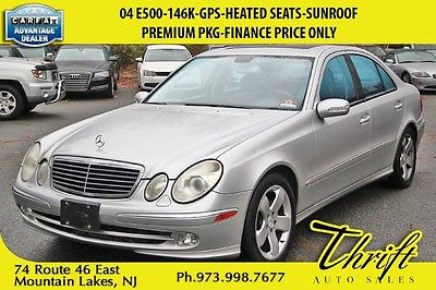 Mercedes-Benz : E-Class 5.0L 04 e 500 146 k gps heated seats sunroof premium pkg finance price only