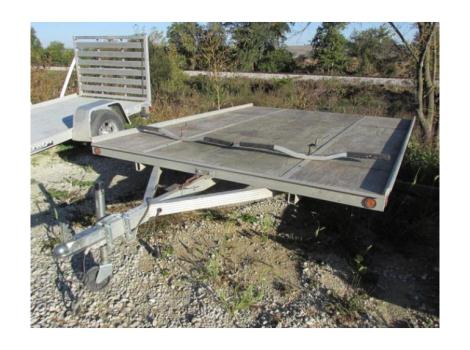 2004 Sled Bed 2 Place 11' Snowmobile Trailer