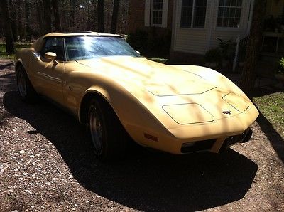 Chevrolet : Corvette Coupe 1977 corvette coupe 1 owner tan brown leather original tires paperwork