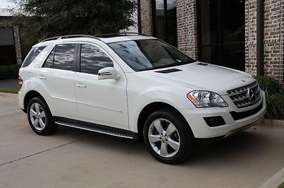 Mercedes-Benz : M-Class ML350 Arctic White on Cashmere Premium 1 Pkg Navigation 19's Running Boards TX Owned