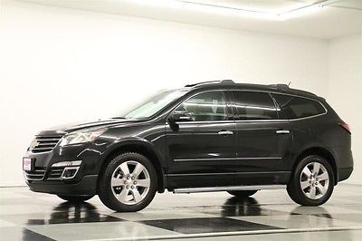 Chevrolet : Traverse MSRP $49550 LTZ AWD DVD NAV SUNROOF LEATHER BLACK NEW NAV HEATED COOLED BLUETOOTH CAMERA ASSIST CAPTAINS 7 PSNGR*COMPARE TO 2014