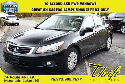 Honda : Accord LX 10 accord 85 k pwr windows great on gas fog lamps finance price only
