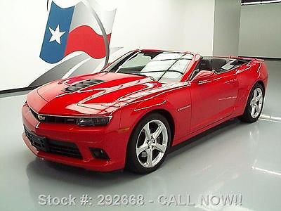 Chevrolet : Camaro REARVIEW CAM 2014 chevy camaro 2 ss rs convertible leather nav hud texas direct auto