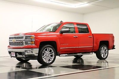 Chevrolet : Silverado 1500 MSRP $54890 LTZ 4X4 NAV SUNROOF LEATHER CREW 4WD 5.3 l v 8 new navigation heated cooled camera 22 in assist red compare to 2014