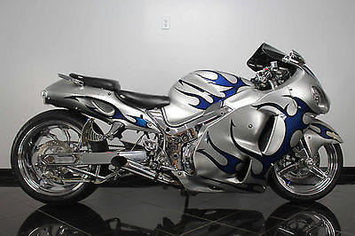 Suzuki : Hayabusa GSX1300R Unrestricted Chrome EVERYTHING 300 Tire Kit Custom Paint HID Headlight