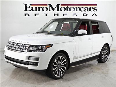 Land Rover : Range Rover 4WD 4dr SC Autobiography autobiography red leather fuji white four seater swb cherry ivory not 2015 lwb