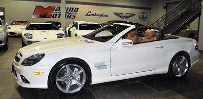 Mercedes-Benz : SL-Class Base Convertible 2-Door 2011 sl 550 diamond white pano roof amg wheel pkg 116 210 msrp