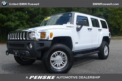 Hummer : H3 4WD 4dr SUV 4 wd 4 dr suv low miles suv manual gasoline 3.7 l 5 cyl birch white