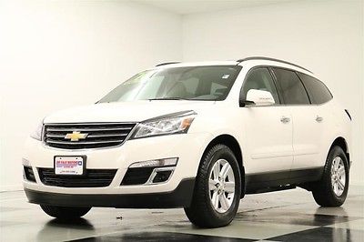 Chevrolet : Traverse AWD 2LT LEATHER DVD SUNROOF WHITE 4 wd heated camera remote start bluetooth bose park assist usb one owner 7 seats