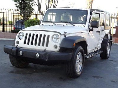 Jeep : Wrangler Unlimited Sport 2010 jeep wrangler unlimited sport repairable salvage rebuilder project save