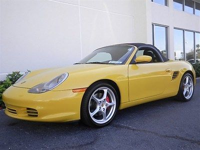 Porsche : Boxster Boxster S Boxster S - Speed Yellow / Black 5-Spd Manual - Not many left like this one!