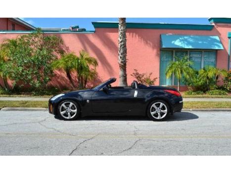 Nissan : 350Z Enthusiast 2 3.5 l v 6 automatic leather power top magnetic black bose cd radio one owner