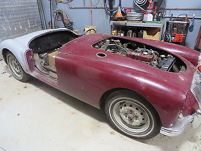 MG : MGA 1500 CONVERTIBLE ROADSTER WITH WIRE WHEELS 1959 mga roadster convertible runs
