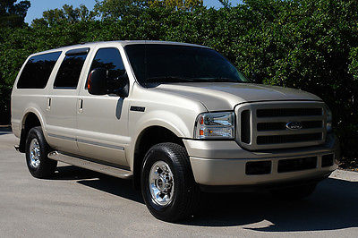 Ford : Excursion Limited  6.0 l turbo diesel 4 x 4 limited rear entertainment extra clean serviced 3 rd row