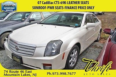 Cadillac : CTS Base Sedan 4-Door 07 cadillac cts 69 k leather seats sunroof pwr seats finance price only